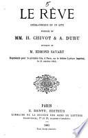 Le reve, opera-comique en 1 acte