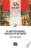 Le Rite Écossais Ancien et Accepté