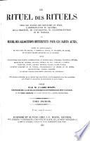Le rituel des rituels pour les prônes des dimanches et fêtes