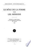 Le rôle de la femme dans les missions
