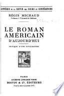Le roman américan d'aujourd'hui