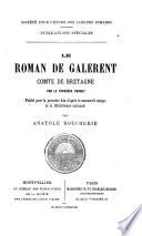 Le roman de Galerent, comte de Bretagne