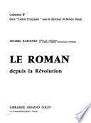 Le Roman depuis la Révolution