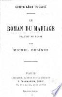 Le roman du mariage