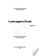 Le roman espagnol au XXe siècle