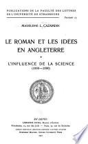 Le roman et les idées en Angleterre: L'influence de la science (1860-1890)