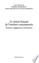 Le roman français de l'extrême contemporain