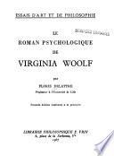 Le roman psychologique de Virginia Woolf