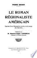 Le roman régionaliste américain