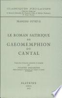 Le Roman Satirique de Gaeomemphion Du Cantal