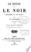 Le rouge et le noir