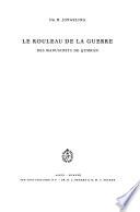 Le rouleau de la guerre des manuscrits de Qumrân