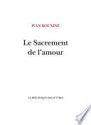 Le Sacrement de l'amour