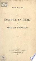 Le sacrifice en Israël et chez les Phéniciens
