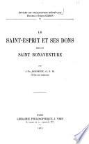 Le Saint-Esprit et ses dons selon saint Bonaventure