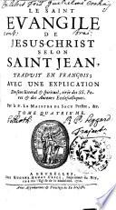 Le Saint Evangile de Jesus-Christ selon Saint Jean