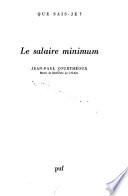 Le salaire minimum