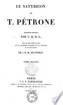 Le Satyricon de T. Pétrone