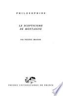 Le scepticisme de Montaigne
