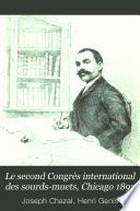 Le Second congrès international des sourds-muets, Chicago, 1893