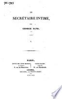 Le secrétaire intime: Le secrétaire intime