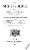 Le seizième siècle en France