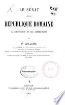 Le Sénat de la République romaine