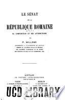 Le sénat de la République romaine: La composition du sénat