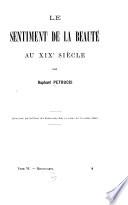 Le sentiment de la beauté au XIXe siècle