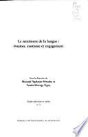 Le sentiment de la langue