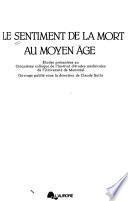 Le Sentiment de la mort au Moyen Age