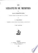 Le Sérapeum de Memphis par Aug. Mariette-Pacha