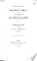 Le serment judiciaire