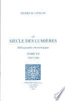 Le Siècle des Lumières : bibliographie chronologique