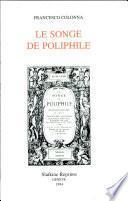 Le songe de Poliphile, ou, Hypnérotomachie