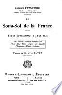 Le sous-sol de la France