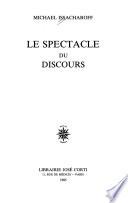 Le spectacle du discours