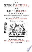 Le spectateur, ou le Socrate moderne,