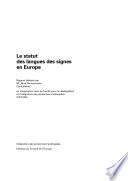Le statut des langues des signes en Europe
