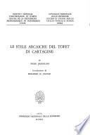 Le stele arcaiche del Tofet di Cartagine
