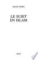 Le sujet en islam