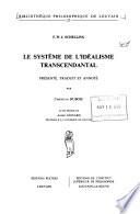 Le système de l'idéalisme transcendantal