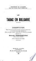 Le tabac en Bulgarie