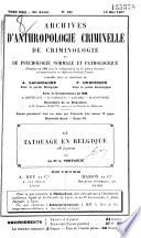 Le Tatouage en Belgique