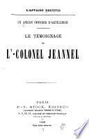 Le temoignage du Lt-Colonel Jeannel