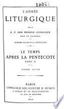 Le temps après la Pentecote