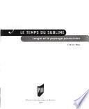 Le temps du sublime