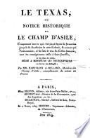 Le Texas, ou notice historique sur le champ d'asile