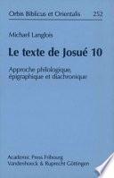 Le texte de Josué 10