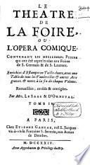 Le théatre de la foire; ou, l'opéra comique